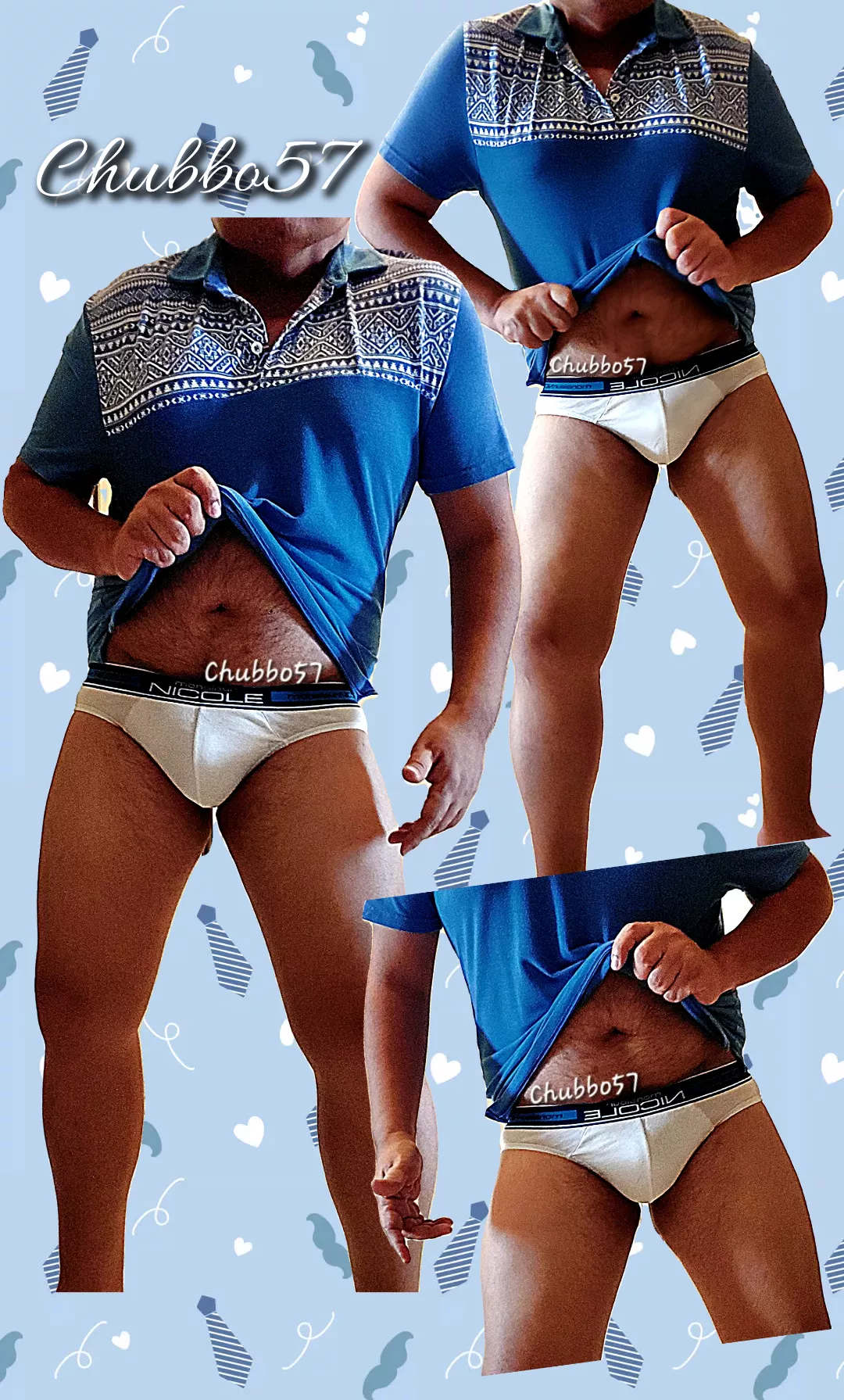 Monday workday dadbod in a dadshirt.