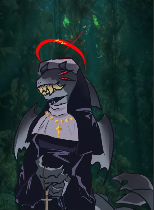 SHARK NUN (oc by me :3)