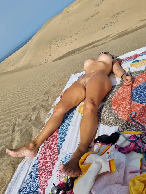 The beach view was great today