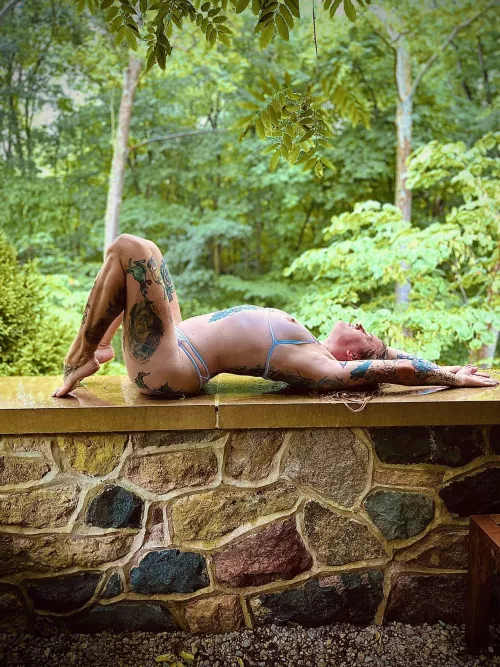 Curvy and always ready for a splash.