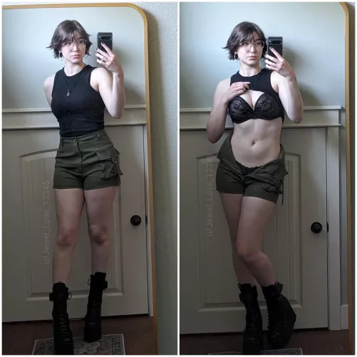 Do you like my outfit or what's under it better? 