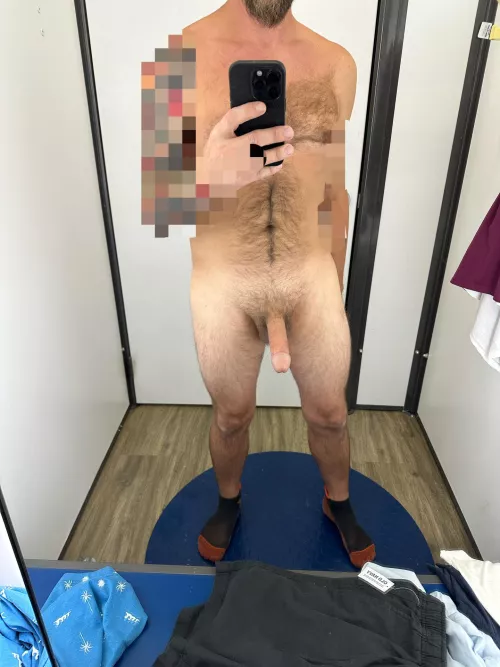 First time showing off in a changing room