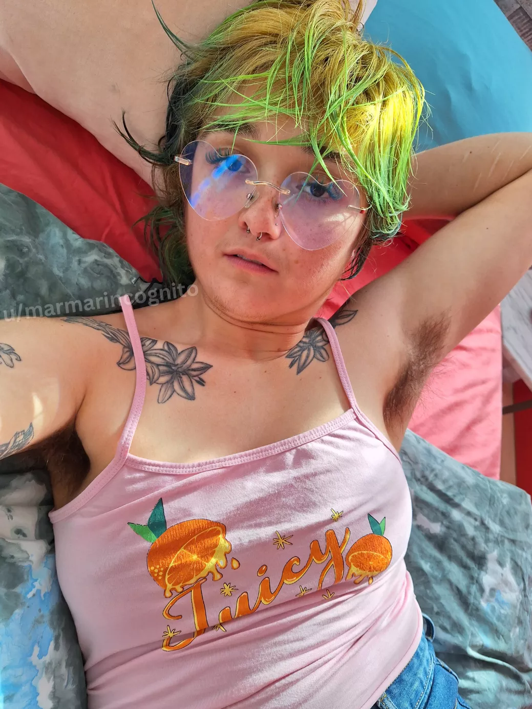 I am a freshly showered hairy babe!