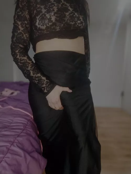 I need a long skirt to hide what's underneath it.