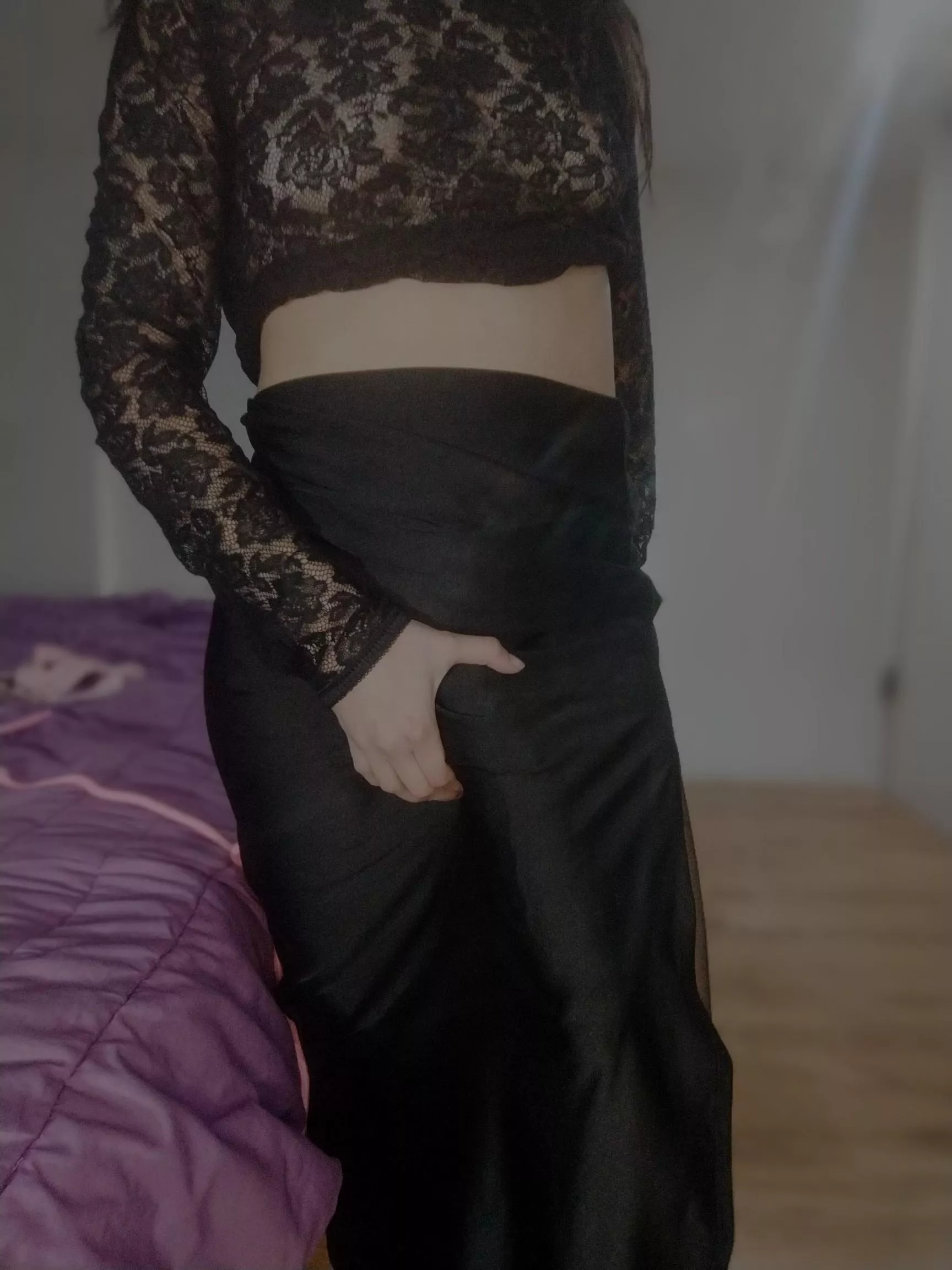 I need a long skirt to hide what's underneath it.