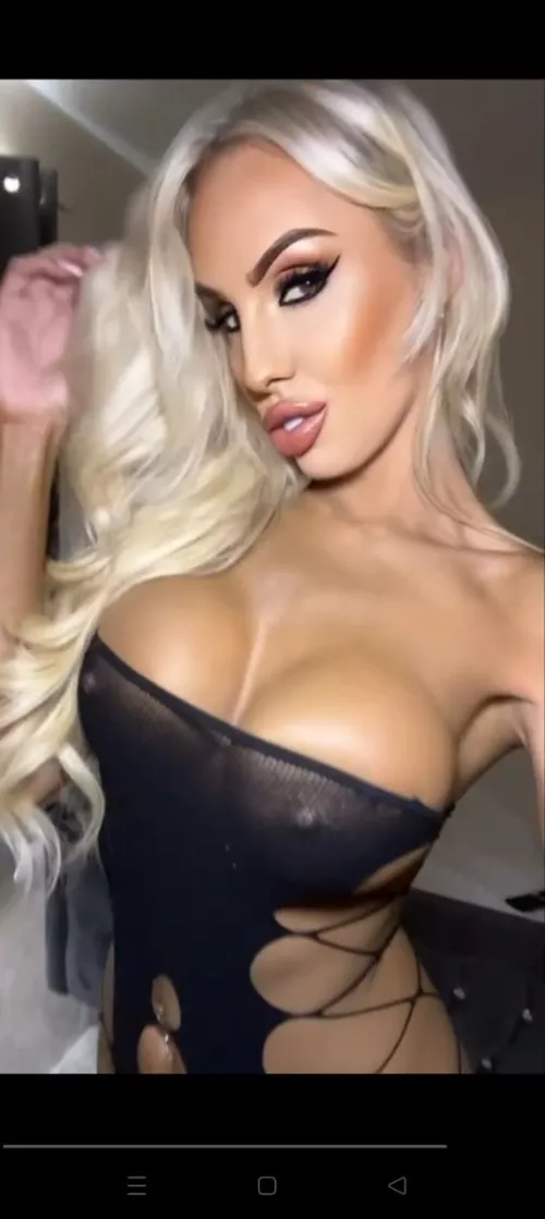 Imagine burying your face in between my fake boobs