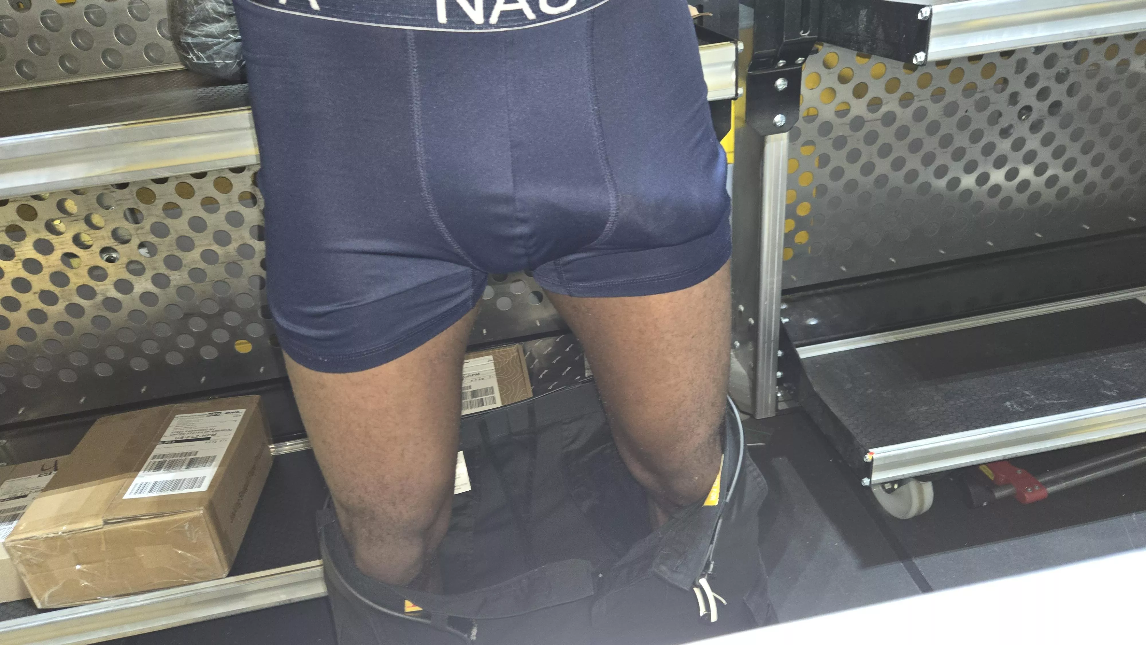 Is it OK if I hand you your package like this??