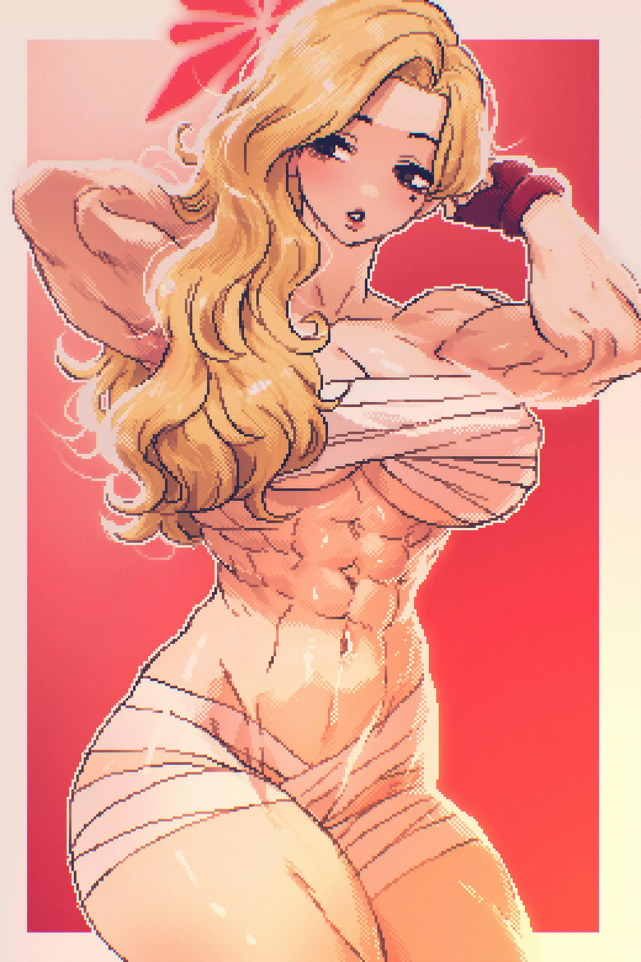 Muscle girl in bandages [@6rgwFx78fXpJtqr]