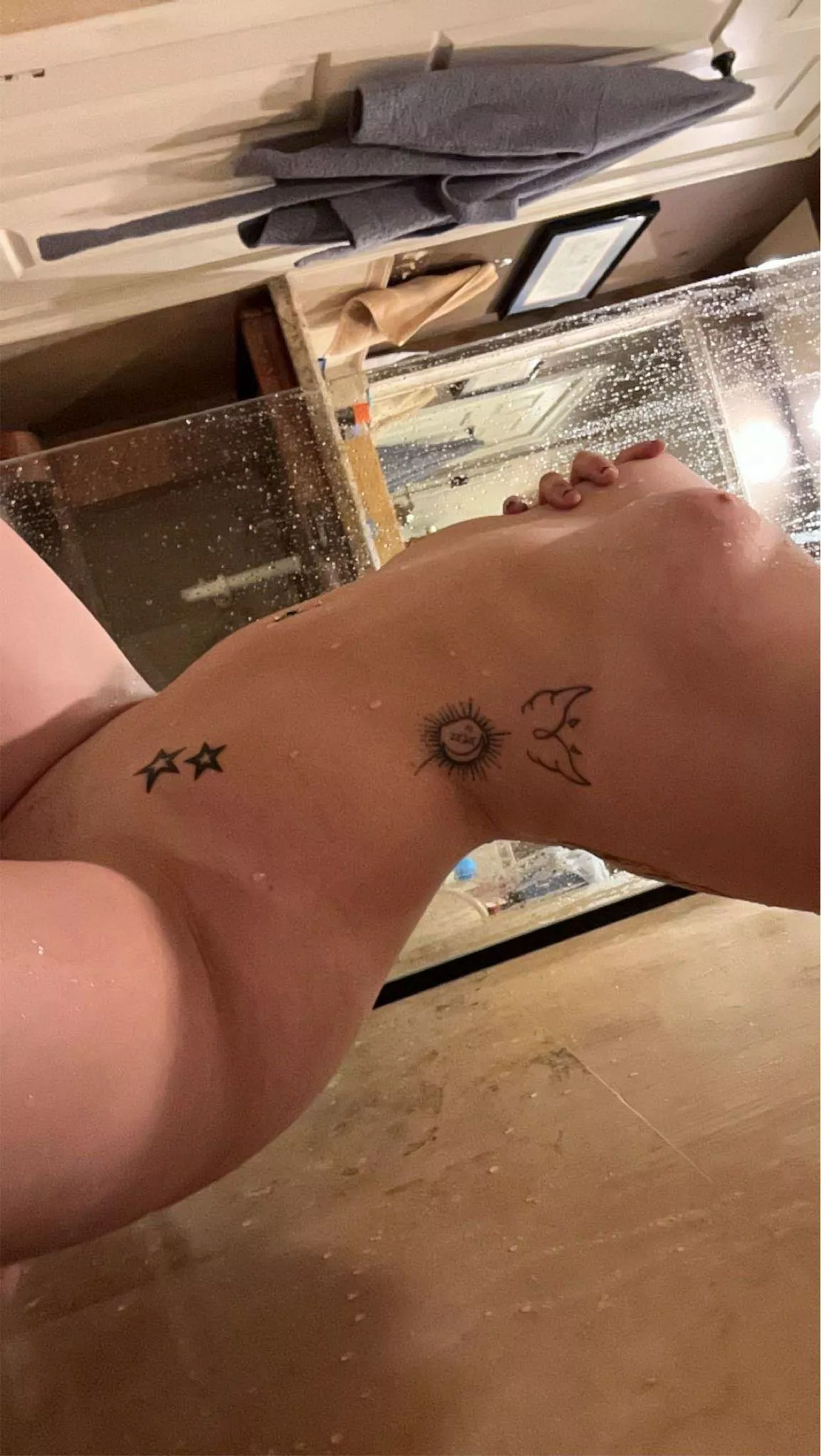 My nipples always get so hard in here hehe