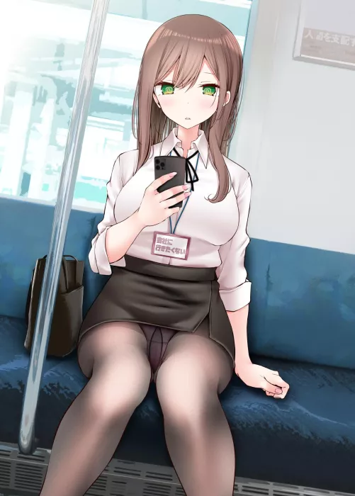 Office Lady on the metro (Oouso) [Original]
