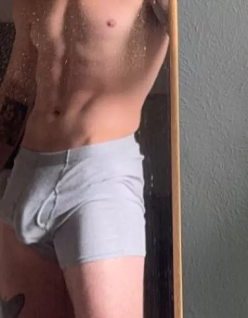 POV your roommate won’t stop walking around in his underwear when your girl is over 