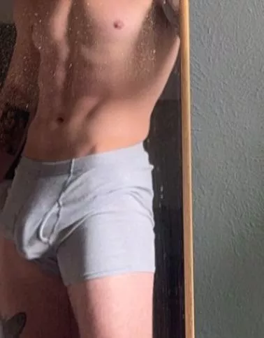 POV your roommate won’t stop walking around in his underwear when your girl is over 