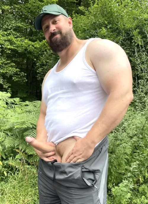 What do you do , when you meet this naughty macho redneck in the forest?(35)