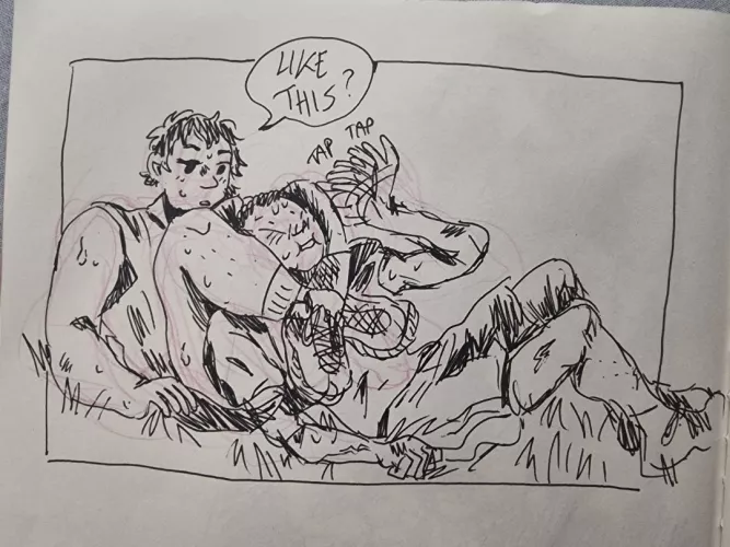 Bjj is pretty horny as a martial art (I know the form is wrong but the heart was in the right place) (oc)