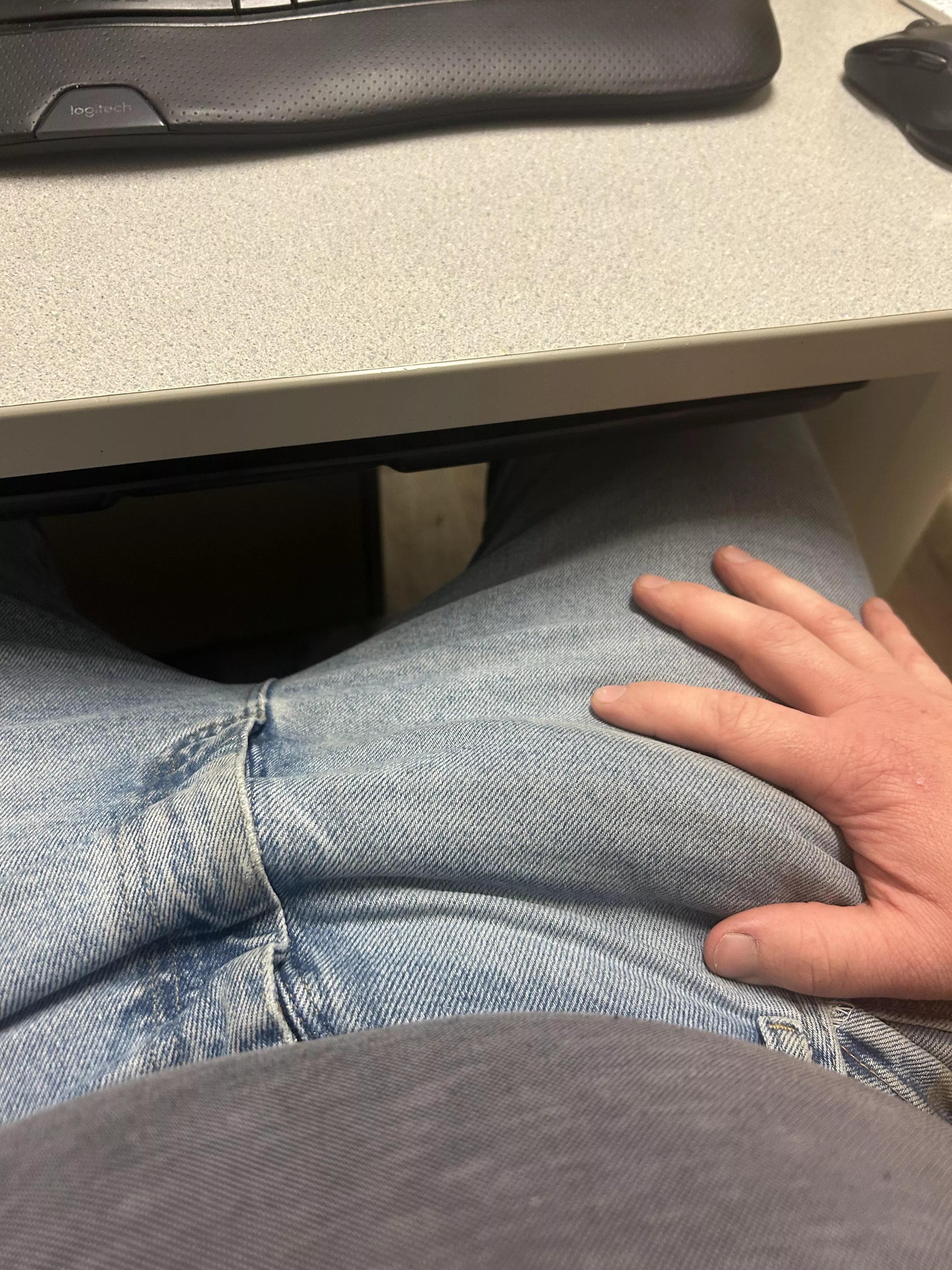 Gotta be careful standing up at work sometimes 