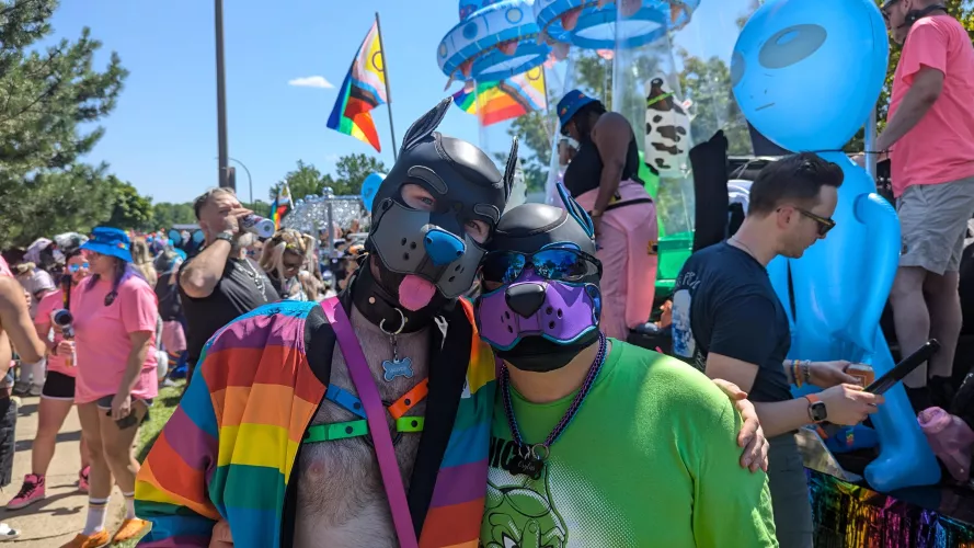 Hubby and I celebrating Pride