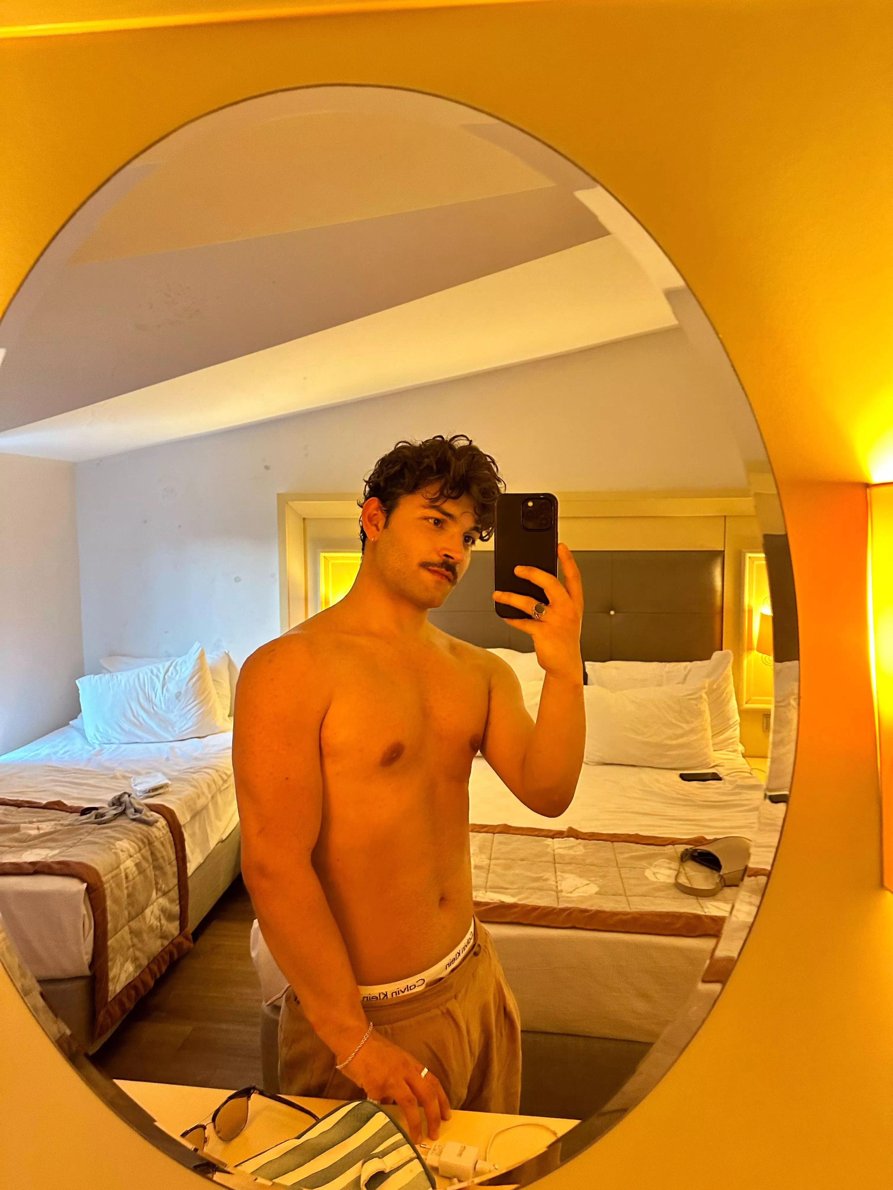 I am trying out a mustache 