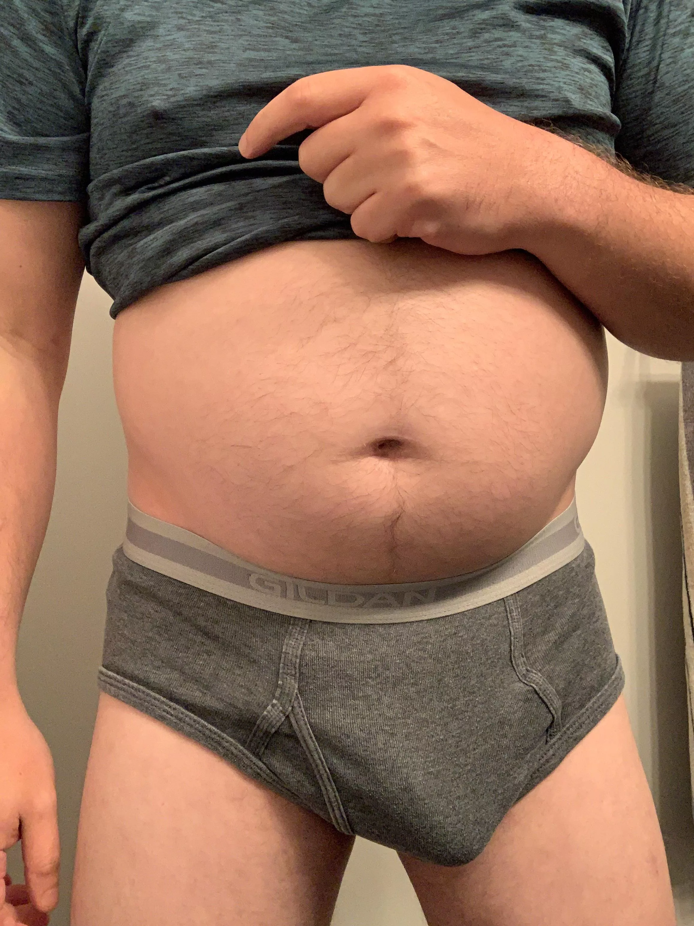 Lazy Sunday belly and briefs