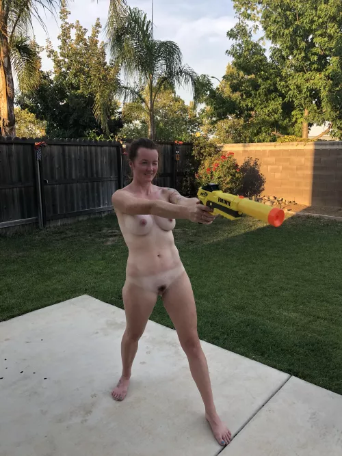 My all time favorite. Naked Nerf