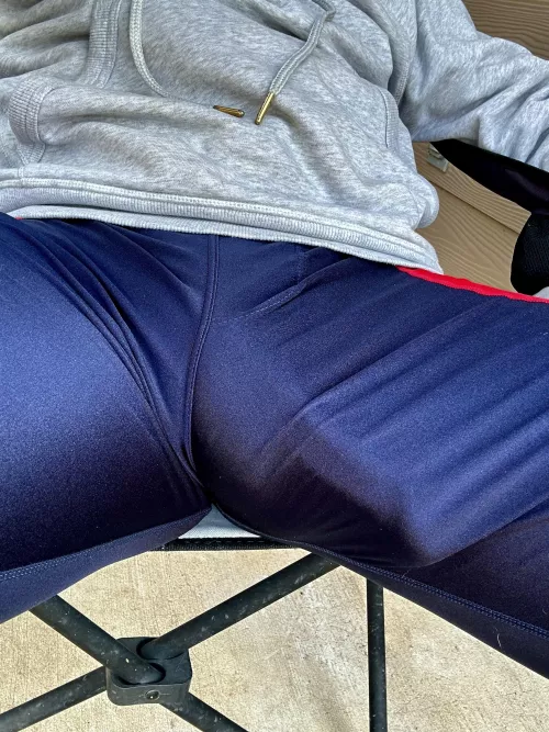 Sitting outside in my spandex pants (24)