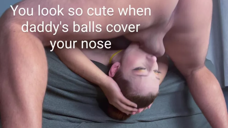 Daddy has a stressful job and you do your best to help him release it but sometimes he's too rough