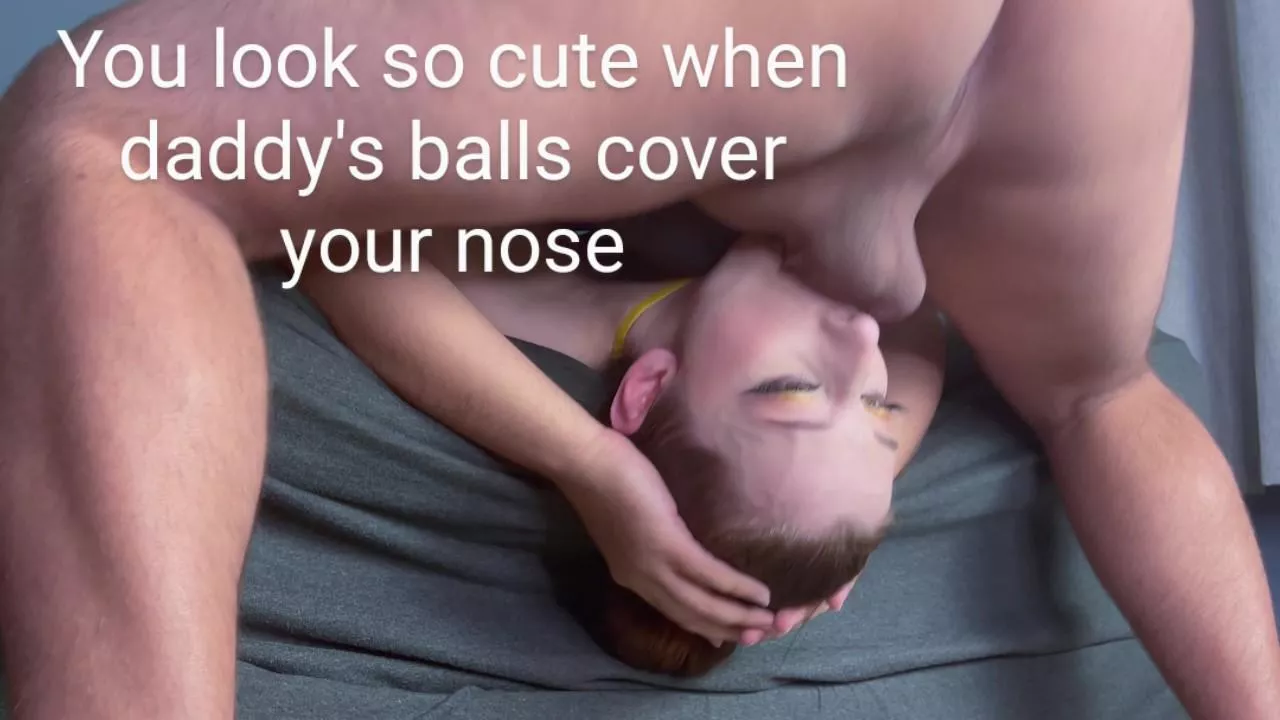 Daddy has a stressful job and you do your best to help him release it but sometimes he's too rough