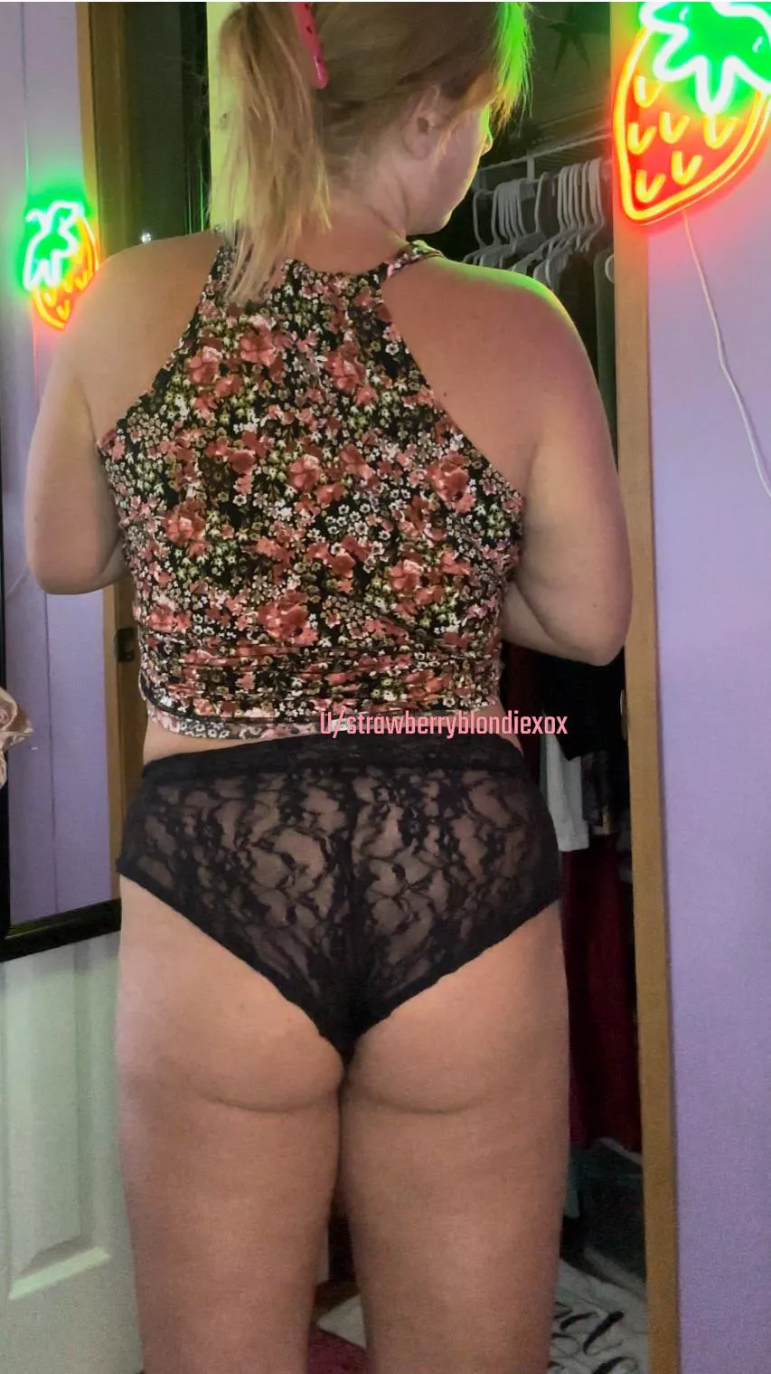 Just getting ready in my granny panties!