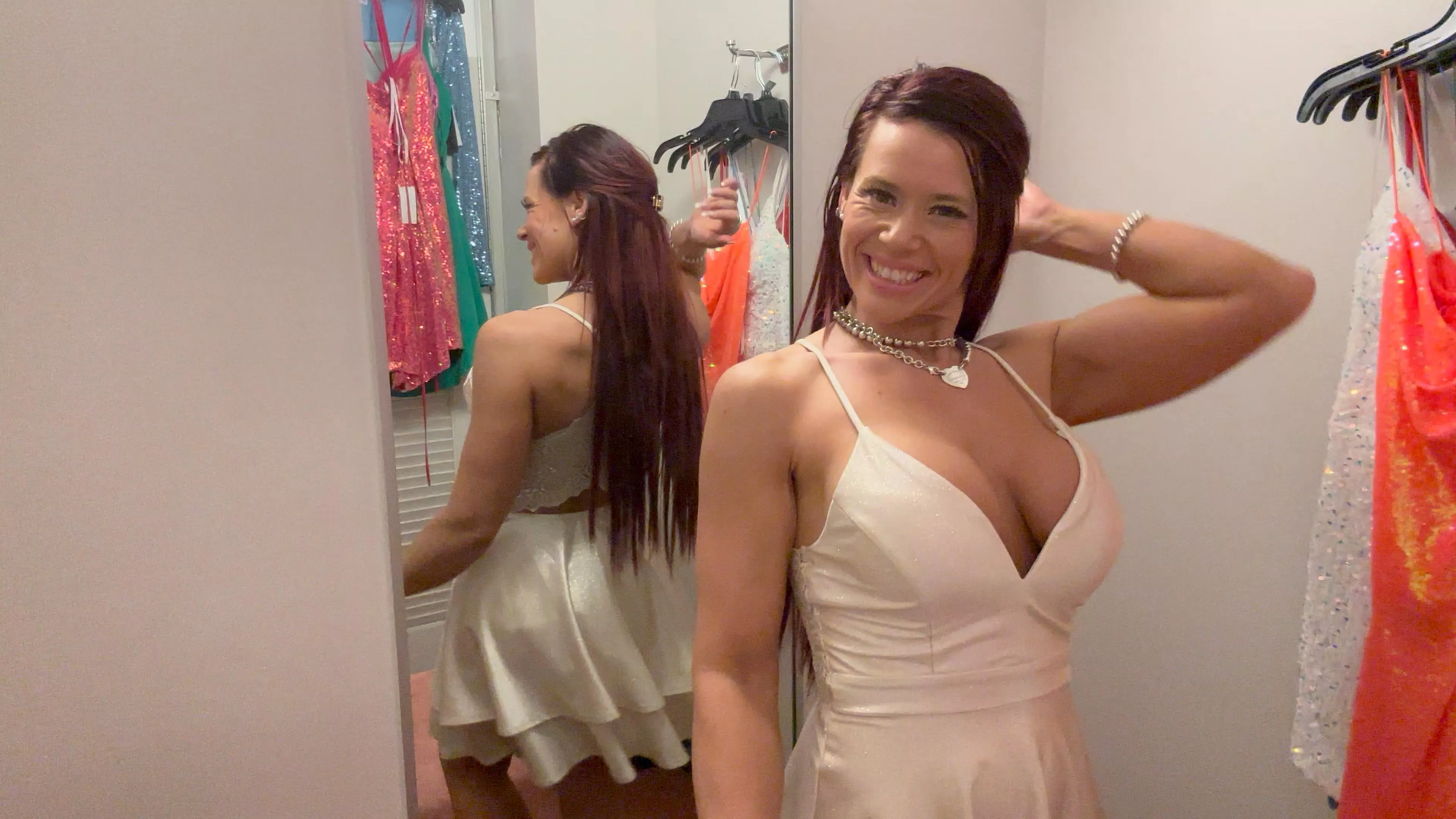 Love this classy Champaign colored Dress 