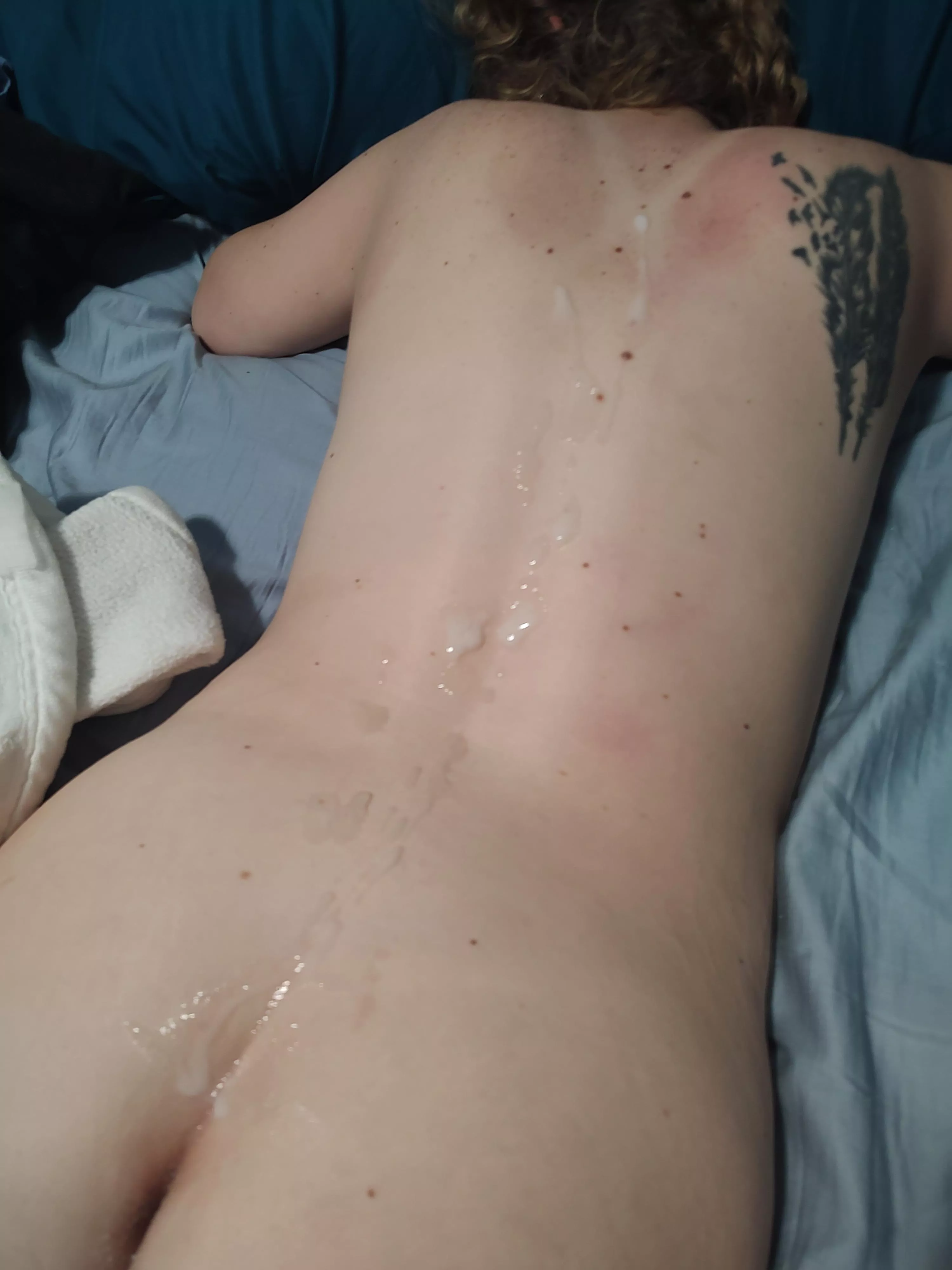 My ass loves taking cum back shots 