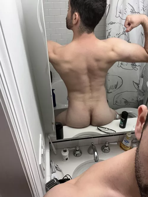 My cheeks are looking awfully plump after my shower