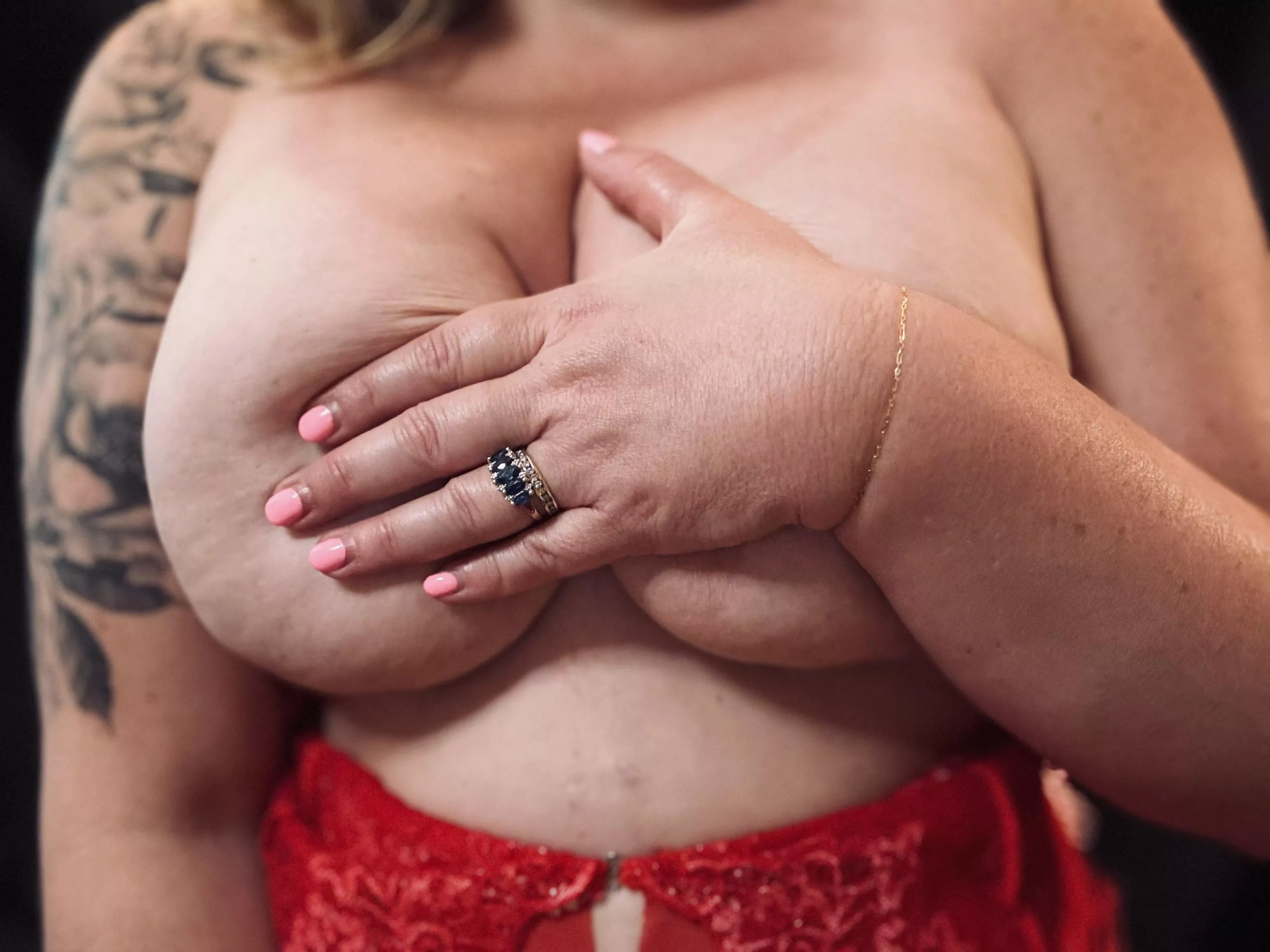 My clothes come off but the ring stays on 