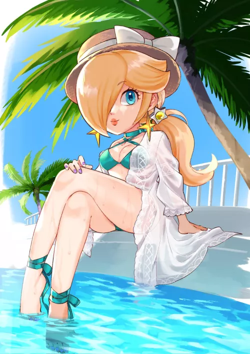 Rosalina by the pool