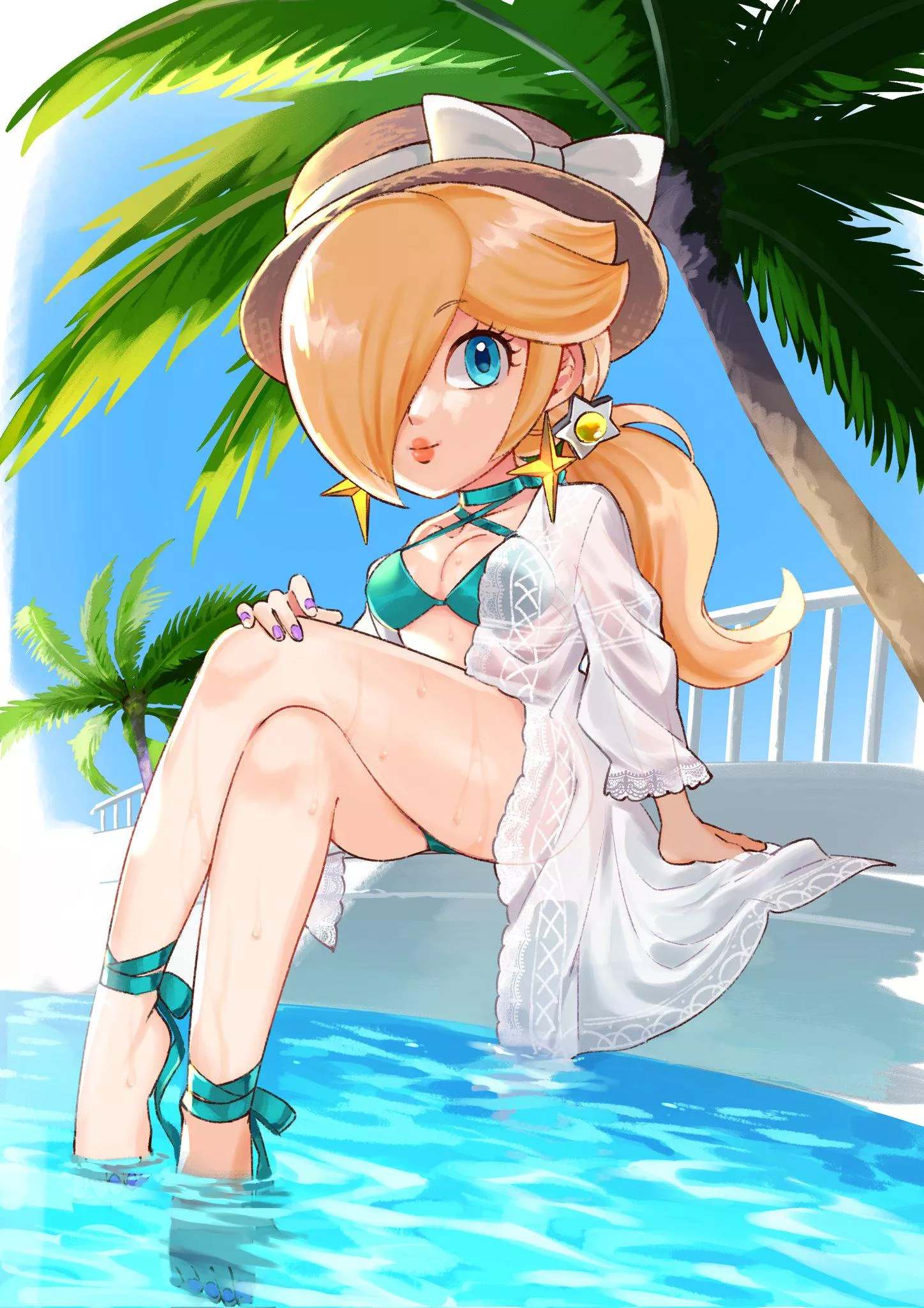 Rosalina by the pool
