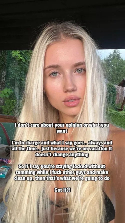 She's in charge.. always