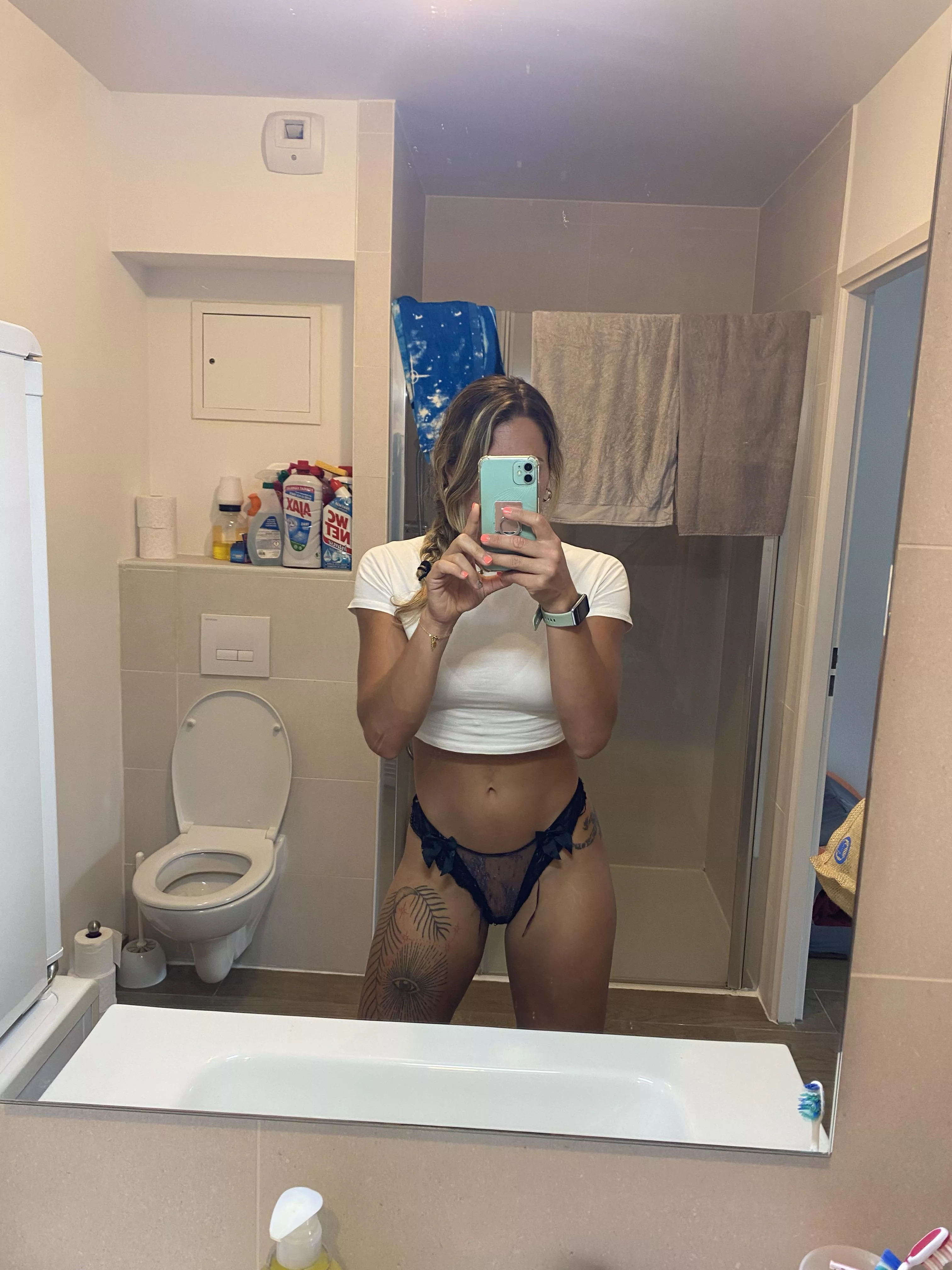 As much as my panties cover my pussy, I would prefer it to be covered by your tongue