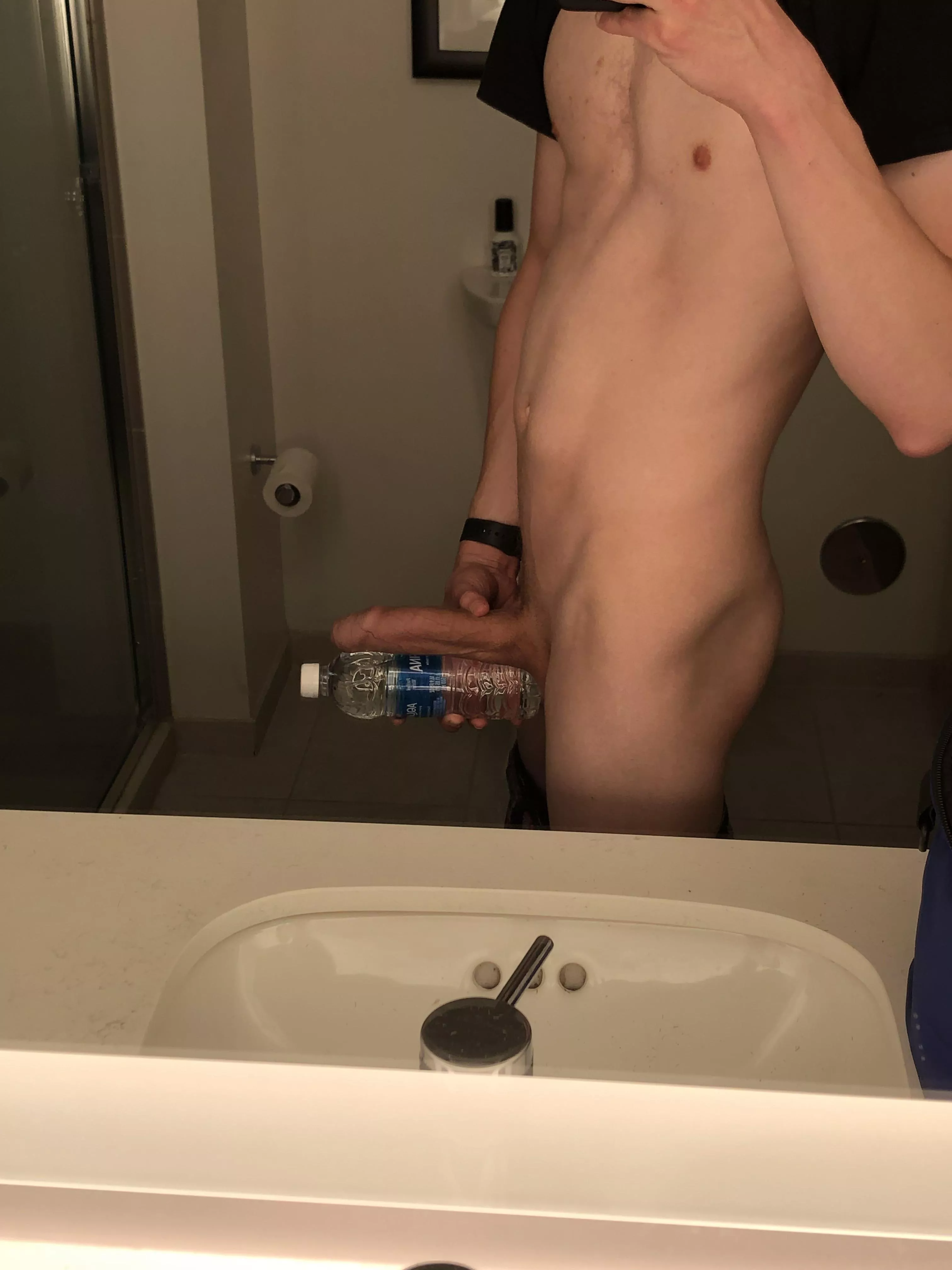 ‘Bout as long as a water bottle 😉 