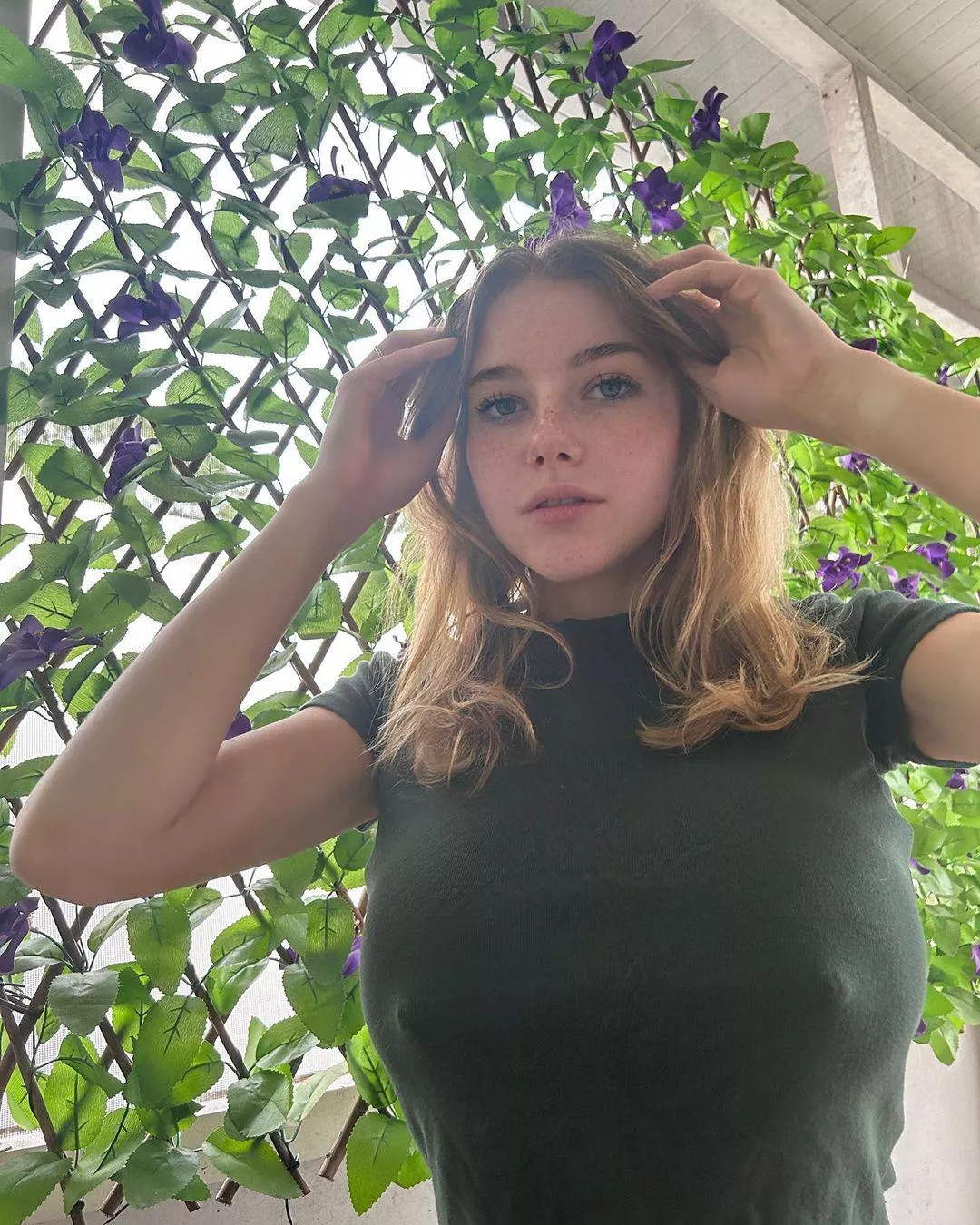 Can you hold them for me, my back hurts..