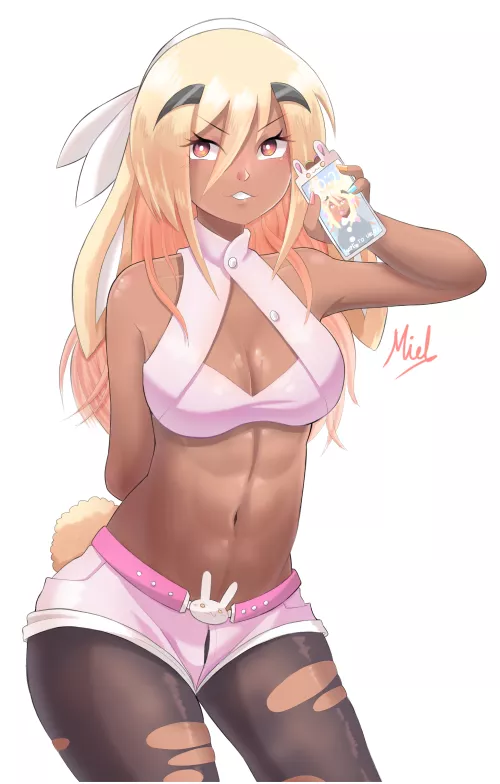 Descrete Bunny Gal (by me)