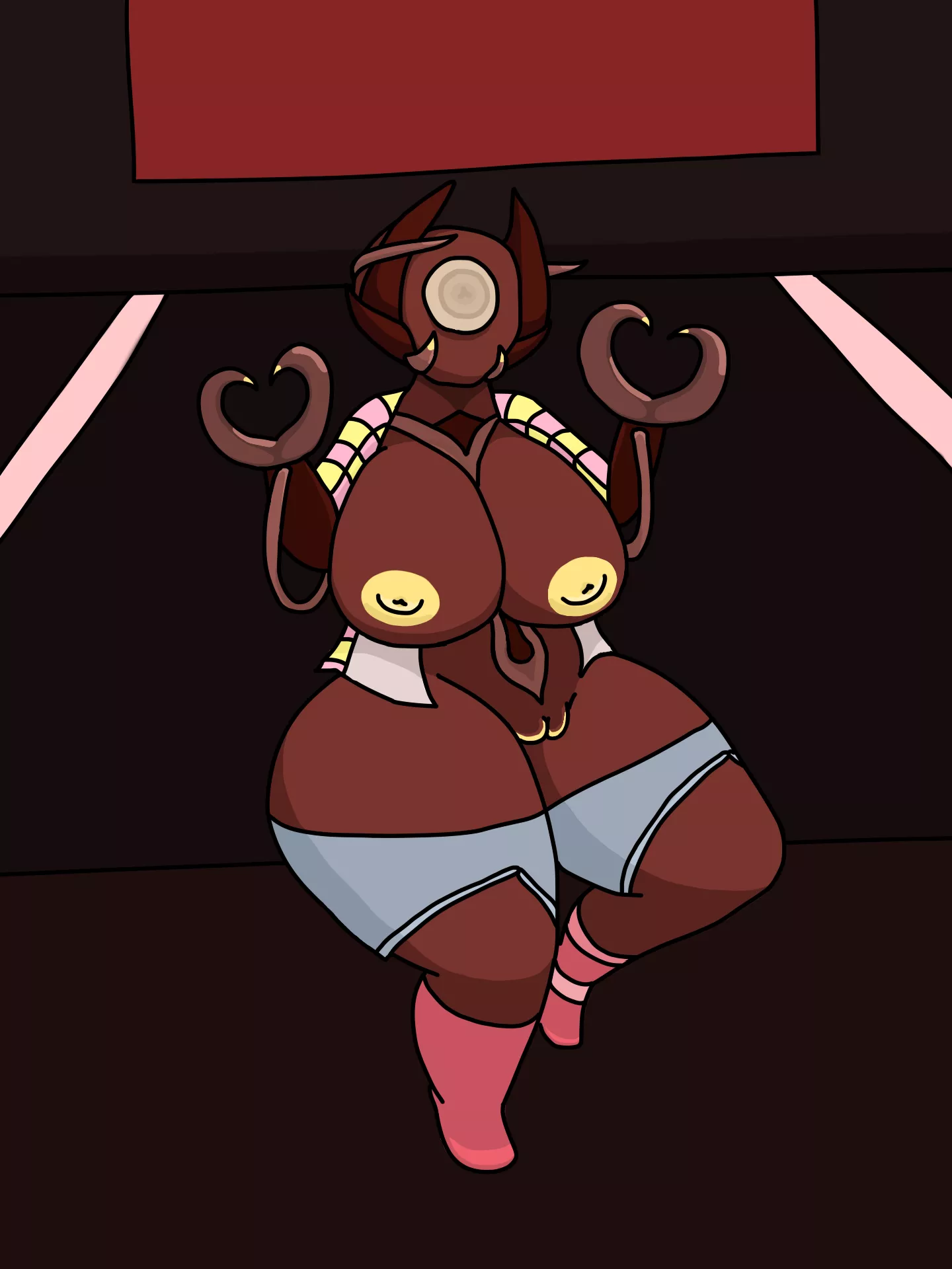 Genderbent Technocyte Coda Packet feeling a little more confident on stage after growing by 𝓞𝕣𝔡ｅŘ𝔰 όℱ 爪αⒼⓃ𝔦ᵗ𝓤𝓓έ (by me)