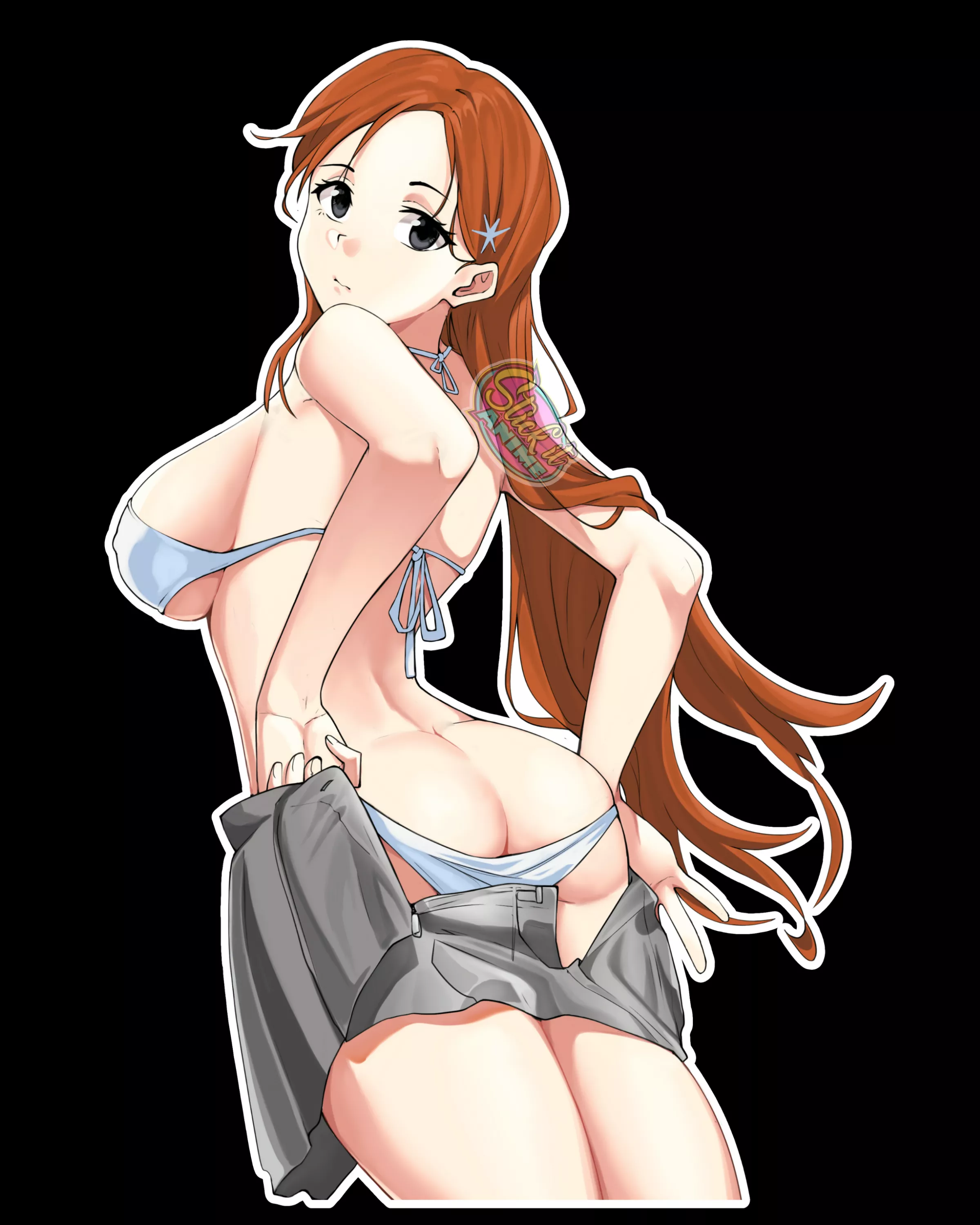 Orihime just changing clothes (Stick it Anime)