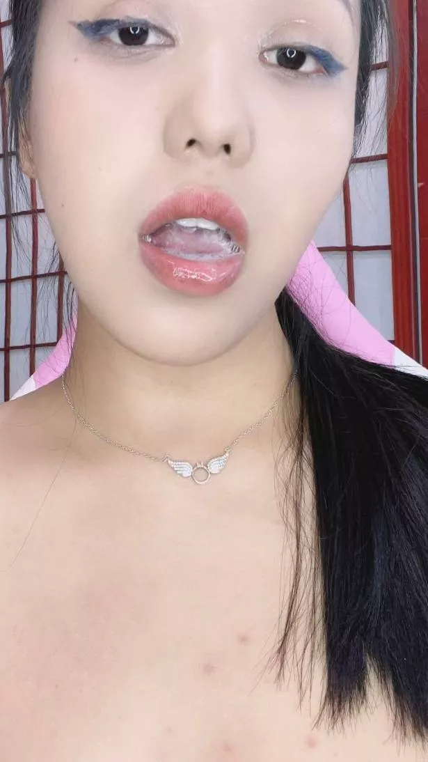 The more I use saliva the more I feel the delicious taste of cock