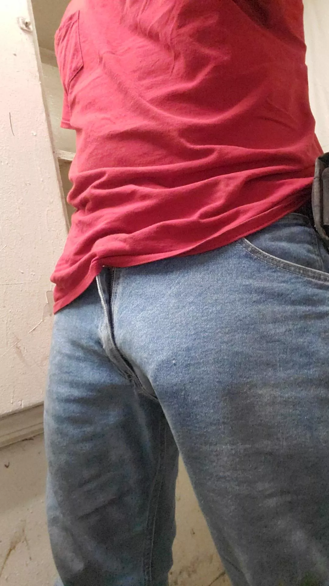 (37) blue jean bulge does this count 