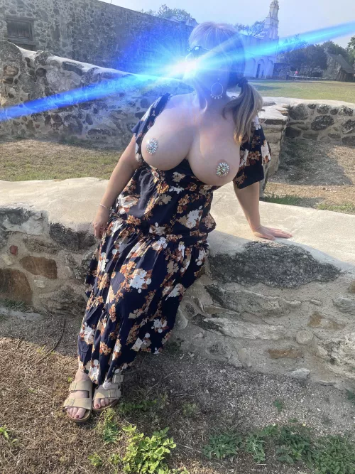 Enjoying a break from the heat!