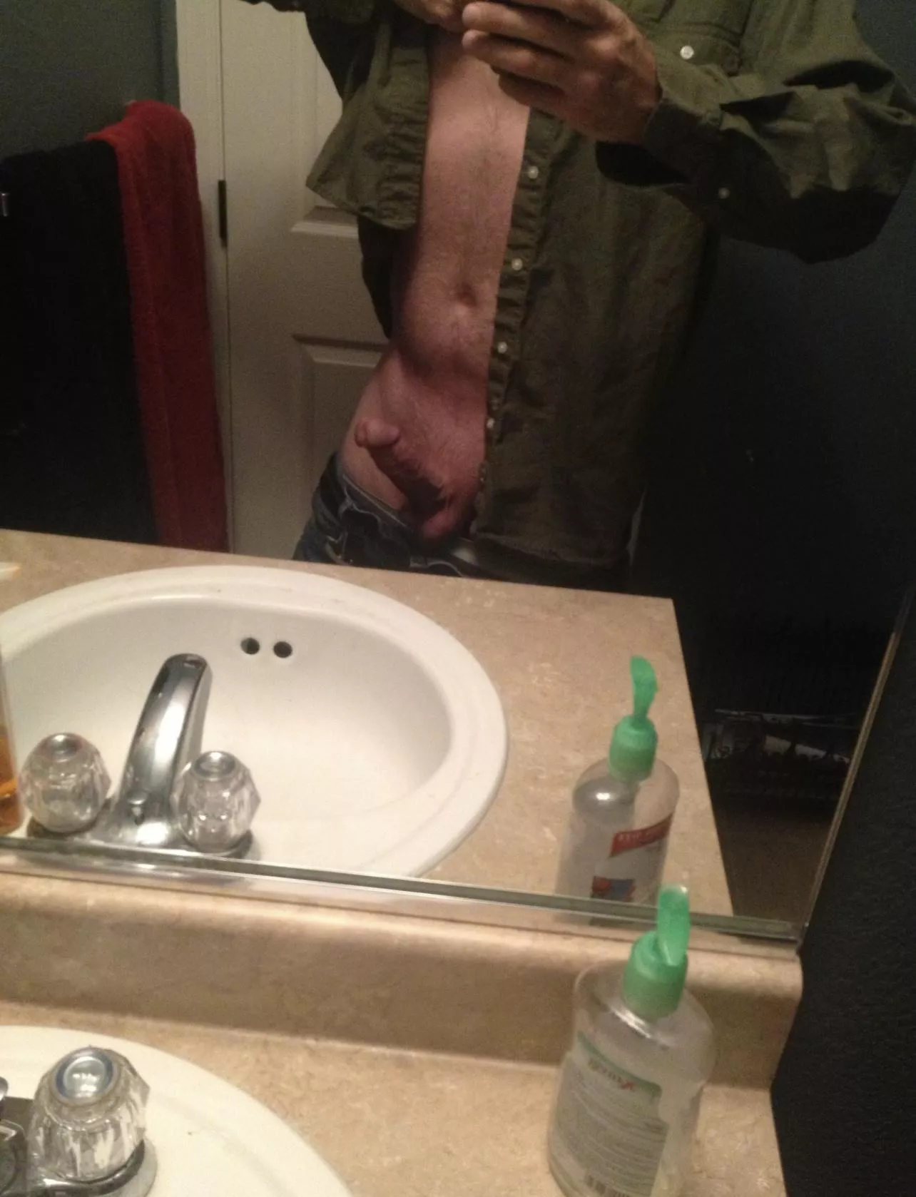 Having a “hard” time getting dressed this morning (54)