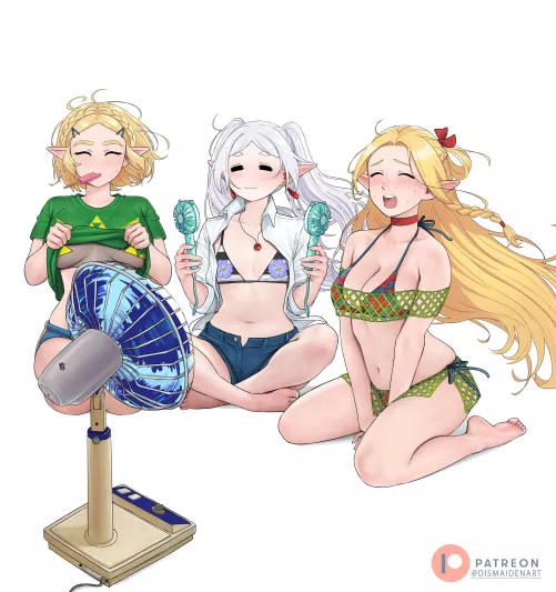 Hot Elf Summer [Zelda X Frieren X Dungeon Meshi]