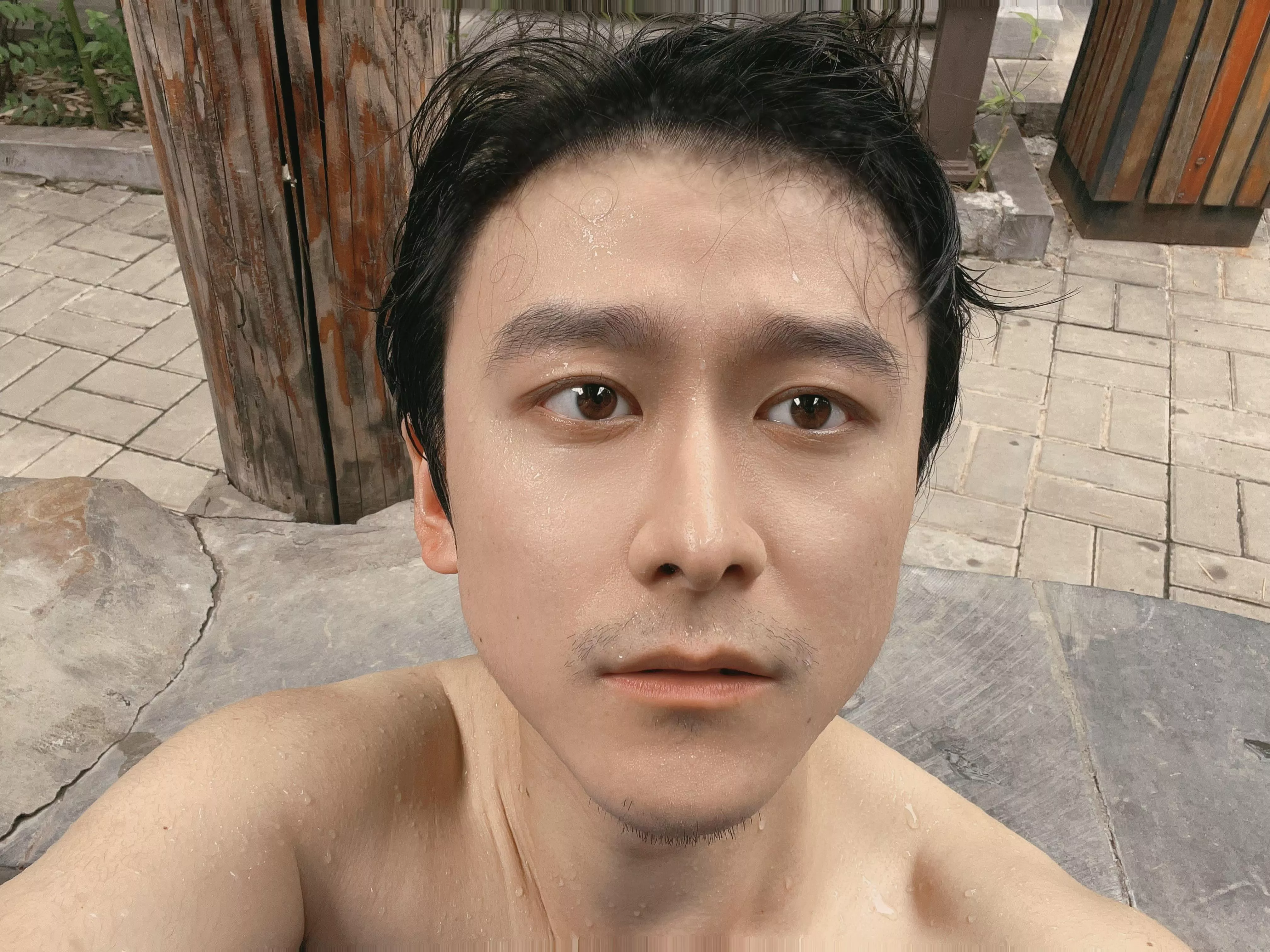 Open air bath is the best🤤