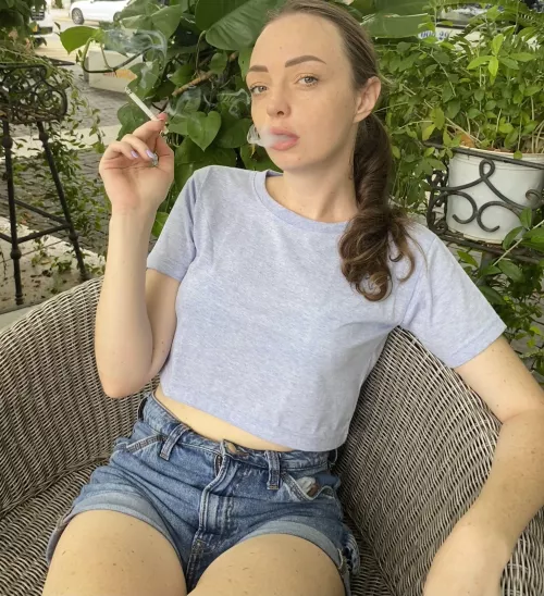 Perfect summer morning to start with a light cigarette and a cold coffee