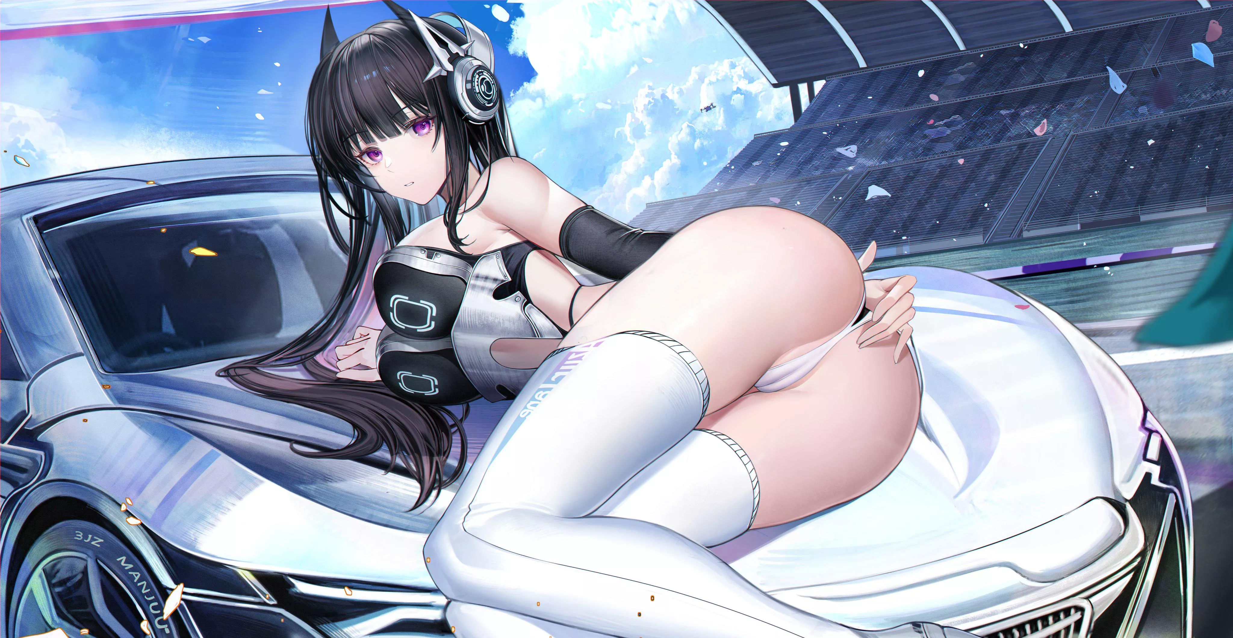 RQ Strasbourg on the car (heatia) [Azur Lane]