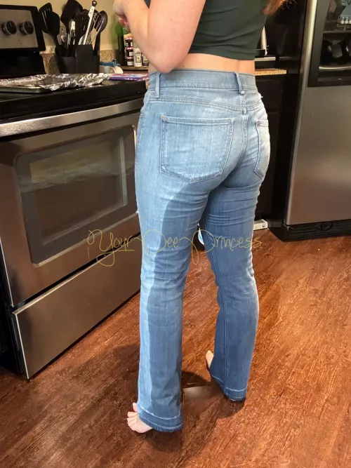 Wet my jeans while making cookies, oops! 💦