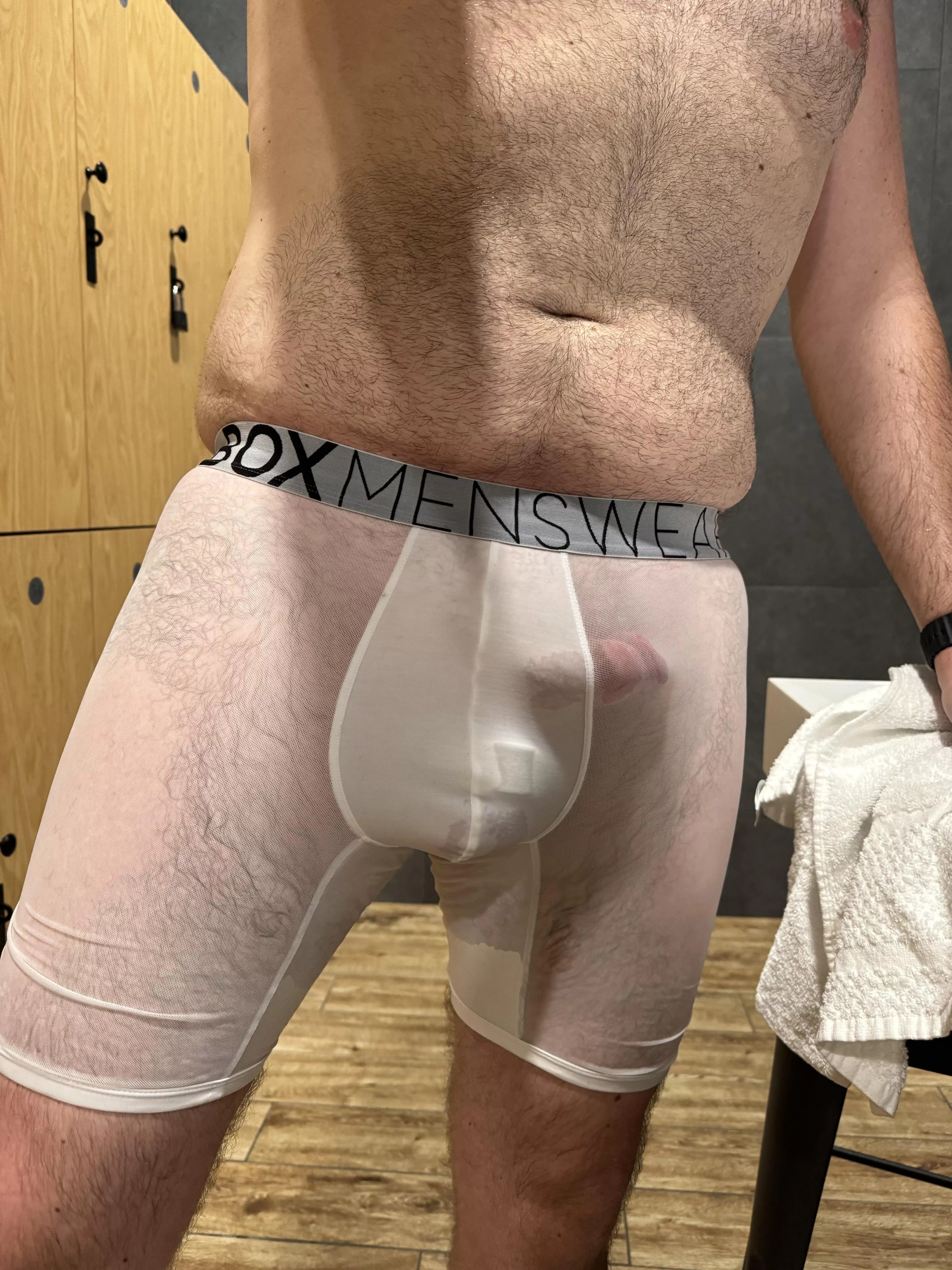 Does this count? In the locker room 